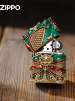 Zippo Guan Gong Emerald Armor detachable magnetic figurine lighter – alternate view 3