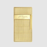 S.T. Dupont Biggy Gold Diamond Head Lighter 025009 front view