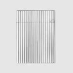 S.T. Dupont Ligne 1 C14021 palladium vertical guilloché lighter, rear view