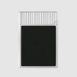 S.T. Dupont Ligne 1 C14121 black lacquer lighter with palladium frame, rear view