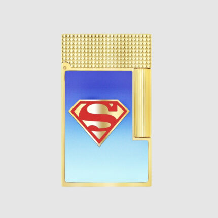 S.T. Dupont Ligne 2 DC Comics Superman blue lacquer lighter C16027CL front view