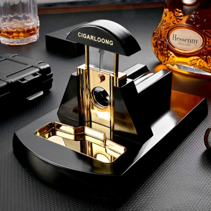 CigarLoong lacquer-art stainless steel guillotine tabletop cigar cutter