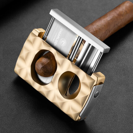 CigarLoong 4-in-1 cigar cutter with guillotine, V-cut, punch and cigar stand