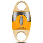 CigarLoong CC-005 yellow plaid cigar cutter alternate presentation
