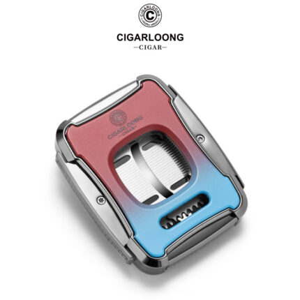 CigarLoong lacquer-art stainless steel straight-cut cigar cutter in assorted finishes