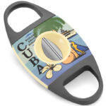 CigarLoong CC-010 lacquer-art V-cut cigar cutter presentation view
