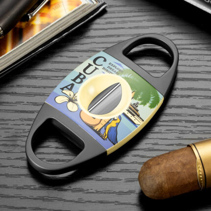 CigarLoong lacquer-art stainless steel V-cut cigar cutter