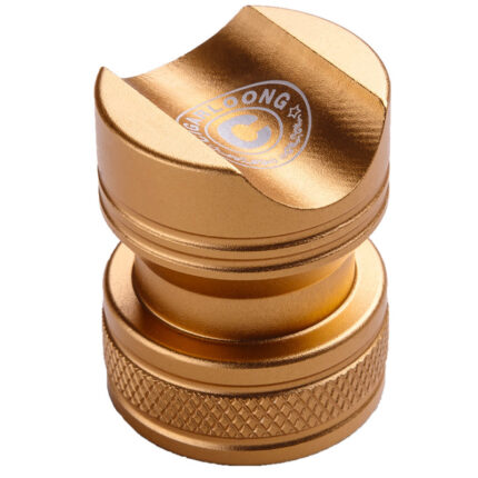 Gold CigarLoong CS-007 compact alloy pedestal cigar rest