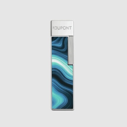 S.T. Dupont Twiggy Blue Geode lacquer lighter 030035