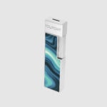 S.T. Dupont Twiggy Blue Geode lacquer lighter 030035 – product view 3