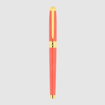 S.T. Dupont Line D Eternity medium coral and gold fountain pen 420018M