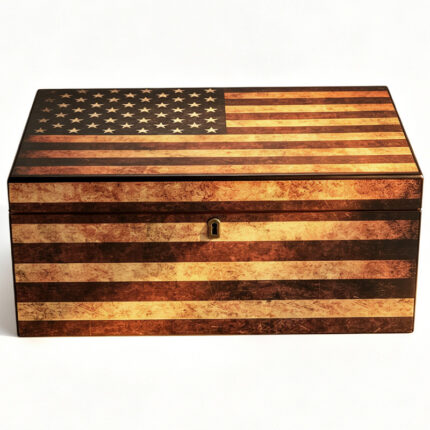 CigarLoong American retro distressed cedar cigar humidor
