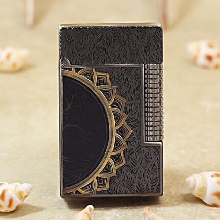 Karl Wieden T0247 Black Lacquer Tree of Life lighter product image