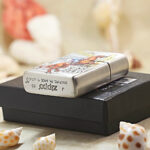 Silver relief and ornamental engraving on the cowboy Zippo case