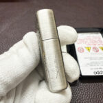 Guanyin Bodhisattva silver Zippo Armor lighter with original box
