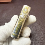 Hieroglyph-inspired border engraving on the pharaoh Zippo lighter