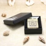 Egyptian pharaoh brass Zippo Armor lighter shown with original packaging