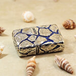 Zippo Etched Silver-Tone Cracked Stone Inlay Jacket Lighter – alternate view 4