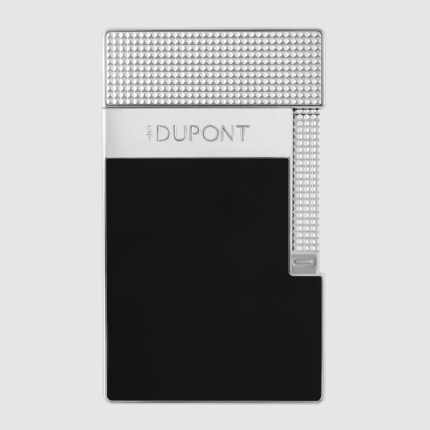S.T. Dupont large table lighter in black lacquer and chrome finish T20101