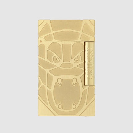 S.T. Dupont Ligne 2 Orlinski Kong brushed-gold lighter C16061CL front view