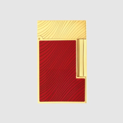S.T. Dupont Ligne 2 Horse Mane red lacquer and gold lighter C16089CL