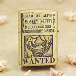 Brass Zippo Armor One Piece Luffy lighter with copper inlay – gallery detail 1