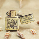 Brass Zippo Armor One Piece Luffy lighter with copper inlay – gallery detail 3
