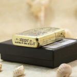 High-polish brass Zippo Armor Buddha engraved lighter – gallery detail 5