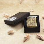 High-polish brass Zippo Armor Buddha engraved lighter – gallery detail 6