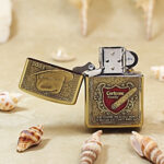 Corleone Family engraved brass Zippo Armor lighter – gallery detail 2