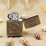 Corleone Family engraved brass Zippo Armor lighter – gallery detail 3