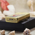 Corleone Family engraved brass Zippo Armor lighter – gallery detail 5