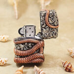 Zippo Armor Copper-Tone Snake Metal Jacket Lighter – alternate view 3