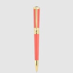S.T. Dupont Liberté coral lacquer and gold ballpoint pen 465226G