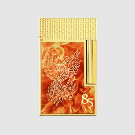 S.T. Dupont Ligne 2 85th Anniversary orange and gold C16085CL front view
