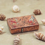 Zippo copper-tone engraved Dragon and Phoenix jacket lighter - view 5