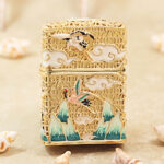 Zippo Gold-Tone Enamel Deer Glow-in-the-Dark Jacket Lighter – alternate view 1
