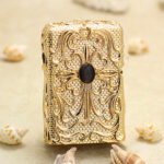 Zippo Armor Arabesque black and turquoise inlay jacket lighter - view 2