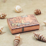 Zippo copper-tone engraved Nine-Tailed Fox jacket lighter - view 5