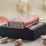 Zippo copper-tone engraved Nine-Tailed Fox jacket lighter - view 6