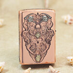 Zippo copper-tone engraved Sword of Judgment jacket lighter - view 2