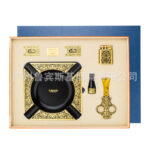 LUBINSKI engraved brass 6-piece cigar gift set additional view