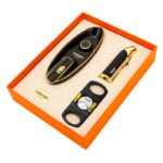 LUBINSKI YJA-80015 black 3-piece cigar gift set alternate presentation