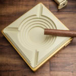 LUBINSKI YJA-80031 ivory white 6-piece cigar gift set detail view