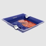 S.T. Dupont Jules Verne Vanikoro Small Porcelain Ashtray 006153 angled view