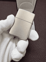 Zippo No.15 2001 high polish sterling silver Regular case front view
