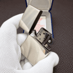Zippo No.15 2001 sterling silver lighter bottom stamp detail