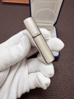 Zippo No.15 2001 sterling silver lighter blue velvet presentation box