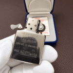 Zippo No.15 2001 sterling silver lighter collector detail