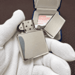 Zippo No.15 2001 sterling silver lighter packaging detail